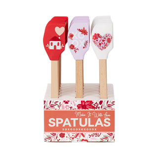 Valentine Baking Assorted Silicone Spatula 18 pk PDQ - Conrad's Gourmet Gifts - product image