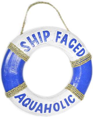 SHIP FACED AQUAHOLIC LIFE SAVER SIGN - Conrad's Gourmet Gifts - product image