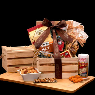 Dad's Premium Nuts & Snacks Crate - Conrad's Best Gourmet Gifts - product image